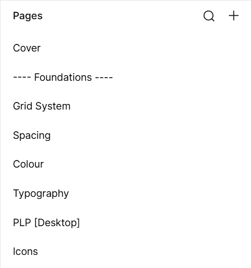 Scrolling through dozens of pages in the original Figma working file
